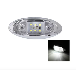 2pcs LED Trailer Side Marker Lights Front Rear Clearance Lamps with Brake & Tail Light for Truck Trailer RV