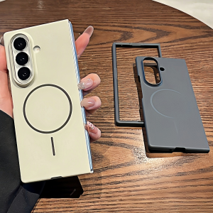 Luxury Magnetic Ultra Thin Phone Case For Samsung Galaxy Z Fold4 Z Fold5 Z Fold6 Z Fold7 Z Fold8 Z Fold 4 5 6 7 8 Ultra Shockproof For Magsafe Hard PC Matte Cover Casing