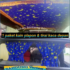 aksesoris kain atap kabin dan tirai pintu 1set 2barang