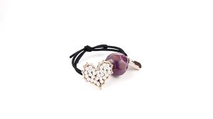 Dây Cột Tóc Đính Đá Pha Lê Màu Kẹo Ngọt Phong Cách Hàn Quốc