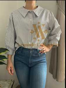 [VEMODE] #LK17 KEMEJA CASUAL SALUR KOREA NIENA