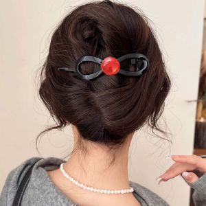 【ปราสาทนางฟ้า】มาใหม่โบว์กิ๊ฟติดผมบิดกิ๊บติดผมไข่มุกปลอมเครื่องประดับผมผู้หญิงหมวกบาเรทคำเดียว