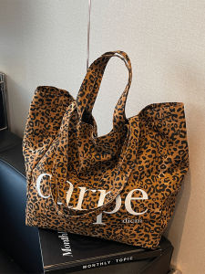 Trendy Large Capacity Womens Shoulder Bag 2025 New Summer Popular Leopard Print Tote Bag Commuting Shopping Bag in China
