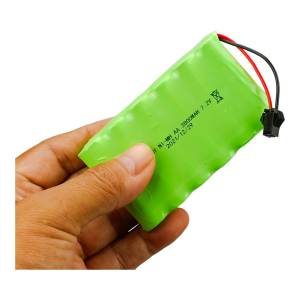 ถ่านชาร์จ HUINA ถ่านชาร์จของรถบังคับสําหรับรถสายก่อสร้าง 7.2V 3500 mAh. NI-MH มีปลั๊กให้เลือก 2 แบบ สีดํา/สีแดง