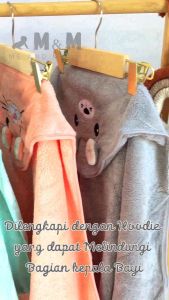 Selimut Hoodie Baby Kids Towel handuk Renang Karakter Newborn Lembut Nyaman Untuk TIdur Bayi Anak Kualitas Premium 80X80cm