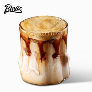 Bincoo cốc cà phê thủy tinh Espresso Latte cup chịu nhiệt tách trà 300ml