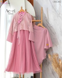 GAMIS PUTIH BOLERO MENYATU HANBOK ANAK 5-10 TAHUN WHITE CLEAR GAUN MUSLIM TUTU TULLE PESTA DRESS GAUN GAMIS AERI LABELLA CANTIK MEWAH PUTIH UNGU DUSTY PINK ROSE POLOS PLAIN KOREAN LOOKS