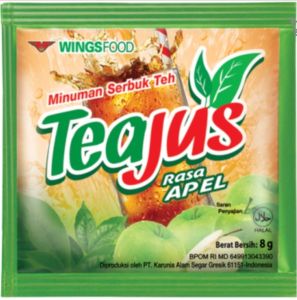 tea jus gula batu 8 gram 1 renceng isi 10 sachet - minuman teh seduh