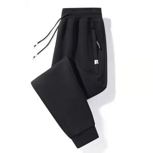 Womens Work Wear Abrasion Resistant Stain-Resistant Construction Site Sports Pants Female Spring and Autumn Loose Elastic Sweatpants Ankle Banded Slacks