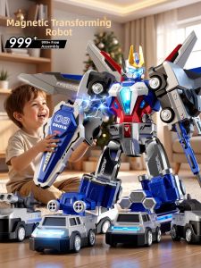 PALONG | Transformable Combining Robot Car Toy for Boys 3-6 Year Old
