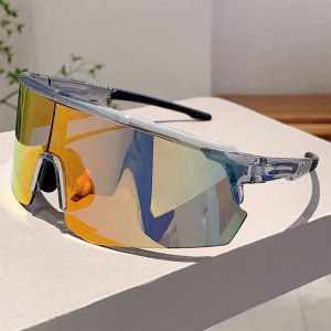Oversized Fashion Cycling Sunglasses Anti Wind Flash Coating Protective Glasses UV400