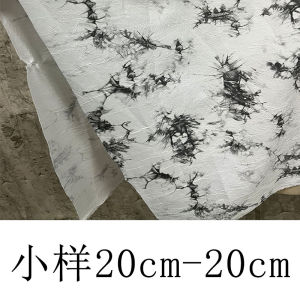 Breathable Soft Draping Black White Ink Painting Print Fabric Hanfu Clothing Spring Summer Shirt Dress Material Textile DIY