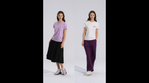 FILA CORE LIFESTYLE HERITAGE LUCKY TAROT Women Short Sleeves T-Shirt (Ash / Violet)
