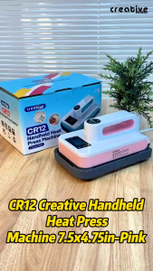 Mini Heat Press 4.75x7.5" Handheld for Custom Apparel Totes Bag and Fabric Projects or T Shirt