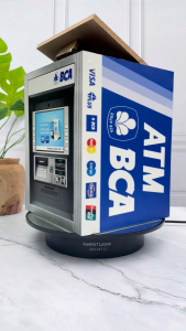 Celengan Berangkas viral Unik Motif ATM dengan kunci ganda premium 15x10