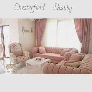 Rama sofa - sofa chesterfield set mewah kualitas premium sofa shabby kursi sofa ruang tamu sofa kancing seribu  sofa minimalis klasik
