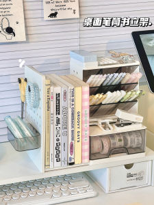 ชั้นวางของสำนักงานชั้นวางของบนโต๊ะ ชั้นวางของสำหรับจัดระเบียบอุปกรณ์การเรียนของนักเรียน ชั้นวางของสำหรับหนังสือ กระดานโน๊ต จักรยานยนต์ เครื่องเขียน ชั้นวางของสำหรับโต๊ะทำงาน