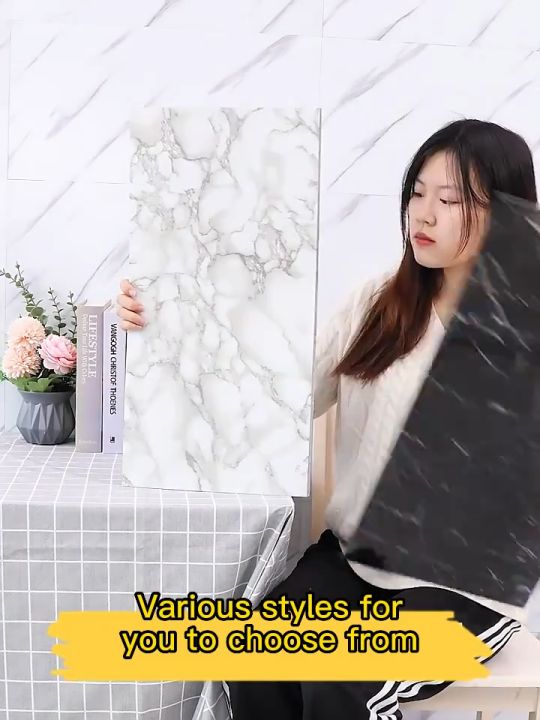 Supermax T143 Self Adhesive 3d Marble Wallpaper Size 30×60cm Foam