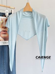 CAIENGE | Khăn Quàng Tam Giác Mỏng Hè Thời Trang và Đa Dụng