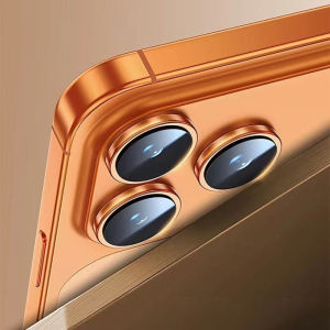 2-3Pcs 3D Gold Lens Protector For IPhone 17 16 Plus For For 12 13 Mini 14 15 16 Pro Max On Lens Cover Film Back Silvery Purple