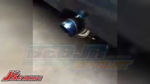KNALPOT MOBIL CONCH TYPE JS RACING BLUE FIRE SUARA GAHAR FULL BASS