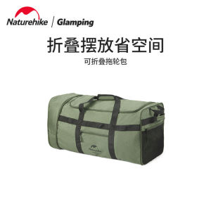 Naturehike Công Suất Lớn Có Thể Gập Lại Du Lịch Cắm Trại Hành Lý Di Động Xe Đẩy Túi Hộp Bảo Quản Ngoài Trời Có Bánh Xe Cho Chuyến Đi Cắm Trại