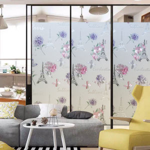 สติกเกอร์ฟิล์มแก้ว 3D ขนาดที่ปรับแต่งได้สําหรับการตกแต่งหน้าต่างห้องครัวอิมพีเรียลแบรนด์หินเอฟเฟกต์โปร่งใสและฝ้า