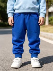 Kids Heather Jogger Pants With Pockets Blue Toddler Sweatpants Elastic Waist Childrens Pants Casual Trousers for Boys Girls