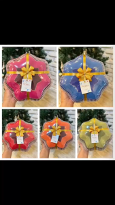 หมอนฟักทองลายไทย ขนาด 12 นิ้ว ฟรีโบว์และป้ายชื่อ