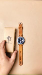 Dây da đồng hồ Siêu bền Da Bò Thật – RAM Leather Classic Black
