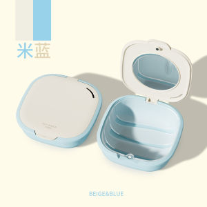 Invisible Portable Denture Storage Box with Mirror
