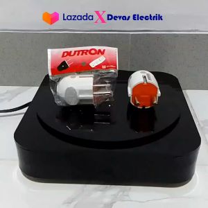 Steker Arde DUTRON Oval Putih - DV-SAB-01 ORIGINAL