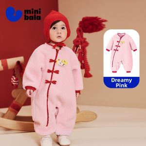 MINI BALA | Red Chinese Style Warm Onesie