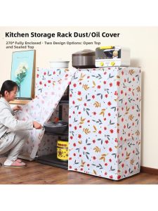 MOLORE | Oil and Dustproof Shelf Cover for Kitchen No Drilling Needed