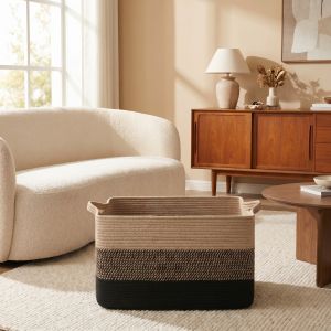 AMU·PIGGY | Retro Aesthetic Snack Storage Basket Large Capacity