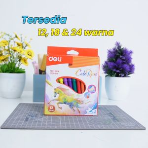 Deli Spidol 12/18/24 Warna Tidak beracun Warna Cerah EC10000 EC10010 EC10020