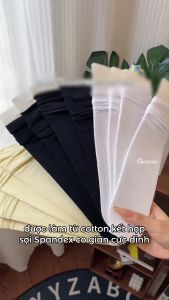 Tất giấy nữ mềm mỏng thoáng khí GOMTAT vớ nữ cổ cao thoáng mát chất liệu mềm mịn bền dai khó xước tất - GIAY-KOL-1304-1DOI