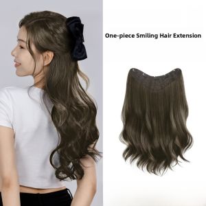 LUCY LEE | Lucy Lee Invisible One Piece Smile Hair Extension Womens Long Straight Curl Wig Lightweight Natural Looking Hair Enhancer
