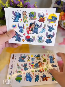 Star Treasure Stitch Cartoon Tattoo Sticker Children Stitch Water Transfer Disposable Tattoo Sticker