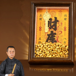 BINYUE | Prosperity and Wealth Attraction Decorative Item with Imitation Gold Bars Yuanbao Key Zodiac and Birth Year Elements