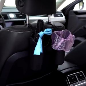 Car Umbrella Box Holder Storage Barrel Bucket Hook Waterproof Trash Organizer Cup Holder Headrest Seat Payung Kereta