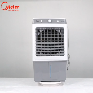 Meier พัดลมแอร์ ขนาดความจุ 35 ลิตร รับประกัน 2 ปี แถมเจลเย็น มีล้อ แผ่นกรองอากาศ ประหยัดไฟ พัดลมไอเย็น พัดลมไอน้ํา Air Cooler FDgrade