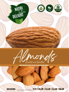 ALMONDS ( ROASTED & UNSALTED )