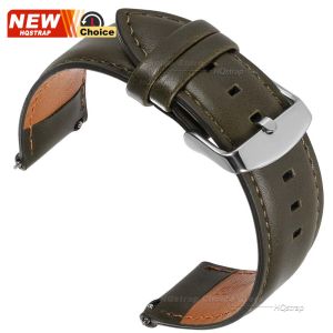 New 18/20/22/24mm Black Brown Genuine Cowhide Quick Release Leather for Omega Watches Accessory for Seiko Bracelxet for Rolex