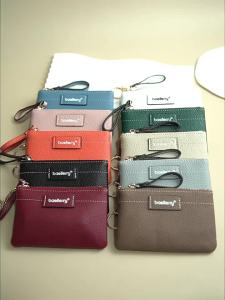 Baellerry Luxury Womens Zipper PU Leather Coin Purse Fashion Card Holder Wallet Storage Bag