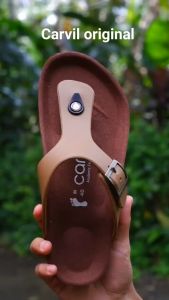 Carvil Romeo Benzo Sandal Kasual Pria Kulit Sintetis