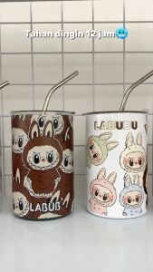 Tumbler Labubu Coffee Stainless Steel / 600ml Botol Minum Stainless Steel / Tumbler Coffee Cup / Gelas Stainless Steel