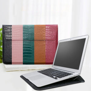Slim Crocodile Texture PU Leather Magnetic Laptop Sleeve Pouch Envelope Bag For Macbook Neo Air Pro 16 15 14 13 12 11 Inch Case