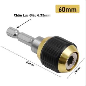 Đầu Kẹp Vít Nhanh YDC Gắn Máy Khoan - Kẹp Nhanh Đầu Bắn Vít Mũi Khoan | Thanh Nối dài bắt vít có loxo đẩy