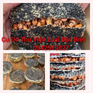 Kẹo Cu Đơ Thư Viện chính gốc . Loại đặc biệt nhiều mè đen. Hộp 850g (5 cái )